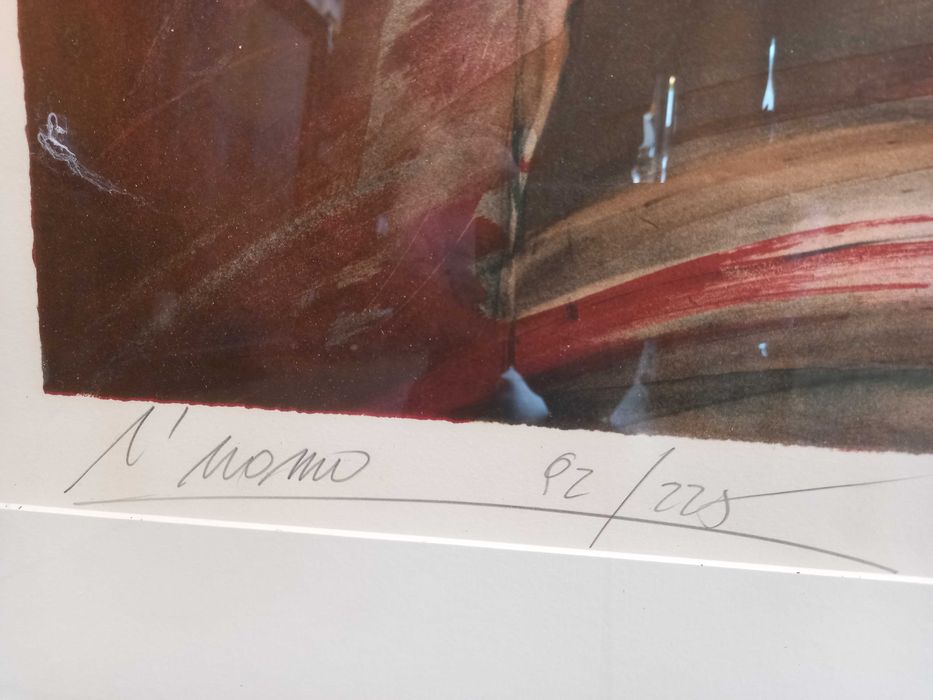 "Mężczyzna" litografia, 1988 r, Danka Jaworska