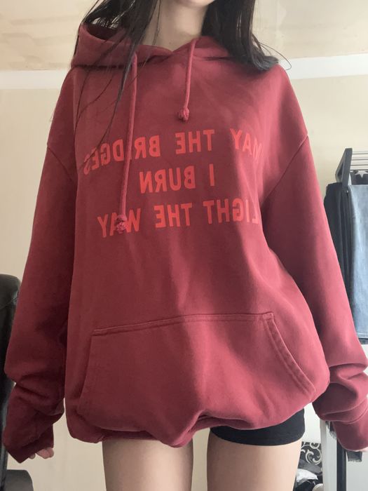 Зіп худі Vetements The May The bridges i burn light the way, balenciaga, number nine
