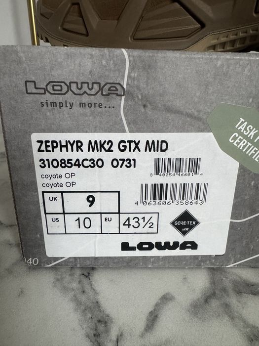 Buty Lowa Zephyr GTX MID MK2 - Coyote OP r.43,5
