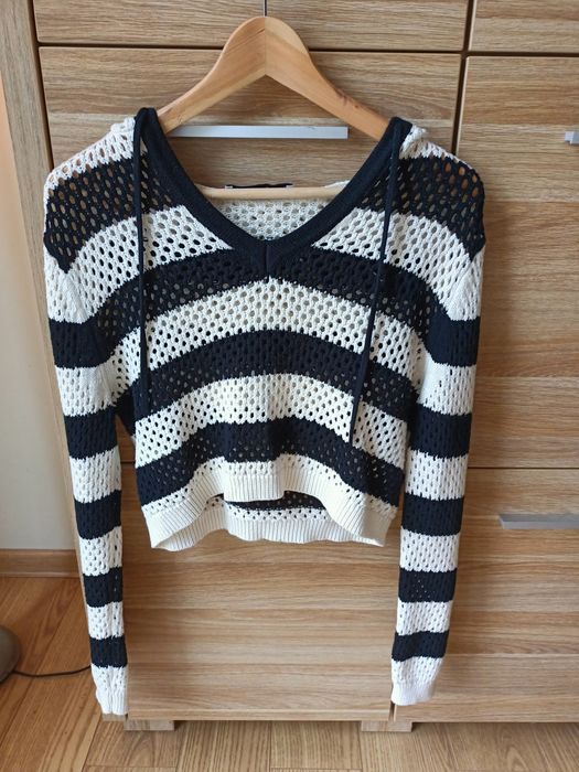 Ażurowy sweterek sweter sweter Zara