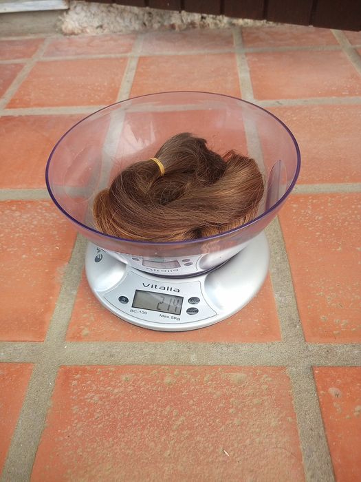 Cabelo loiro natural para extensões