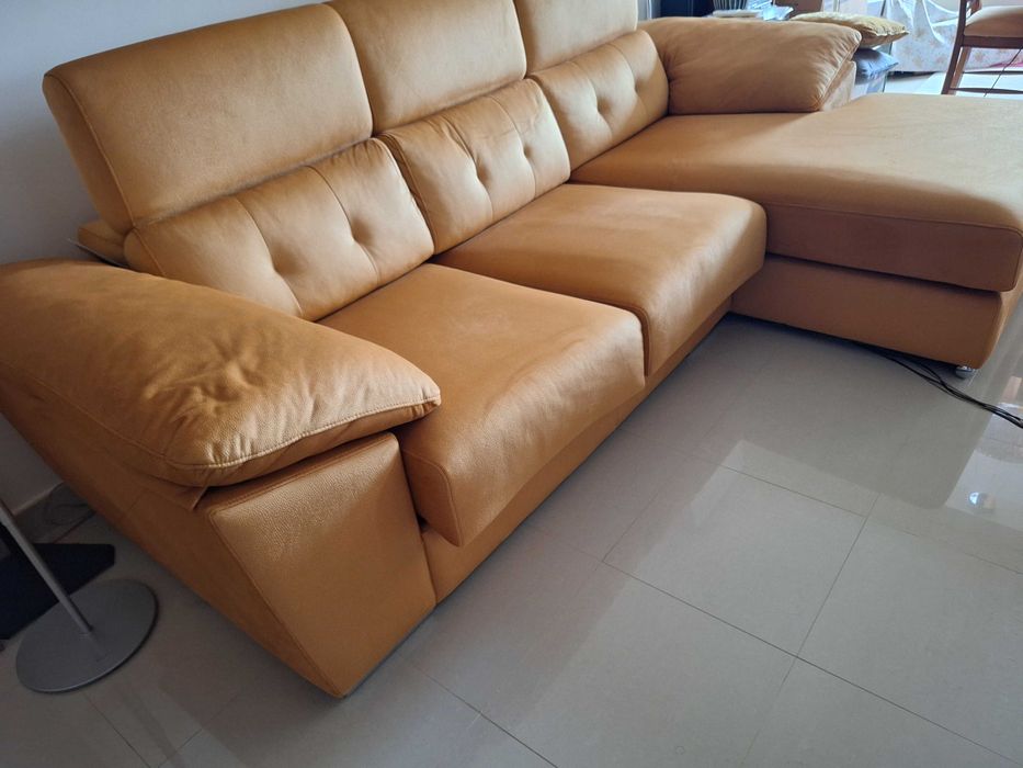 Sofá Chaise Lounge com assentos deslizantes