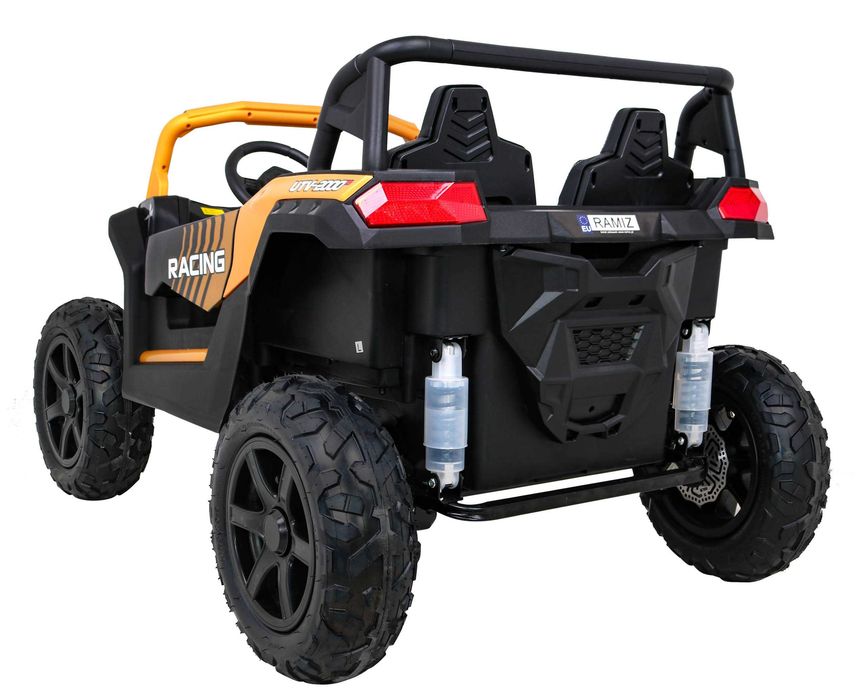 Buggy ATV Strong Racing dla 2 dzieci Złoty Pompowane koła 24V