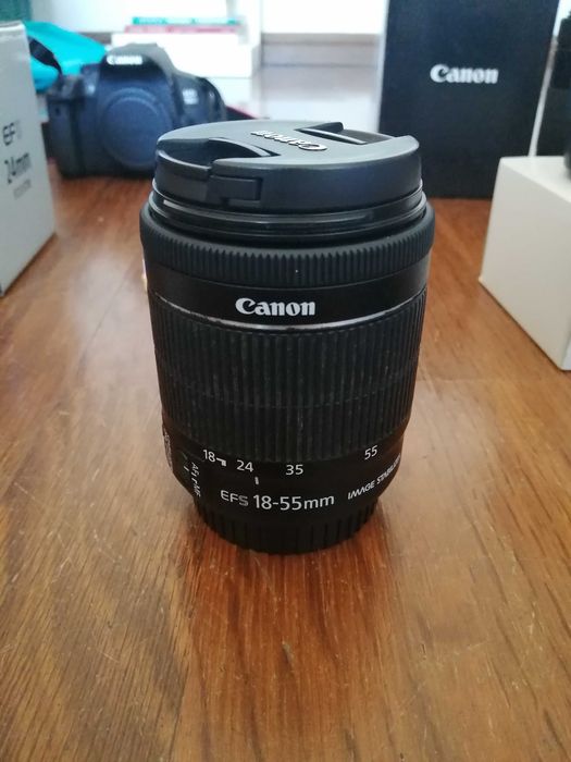 Objetiva Canon EF-S 18-55mm + parasol