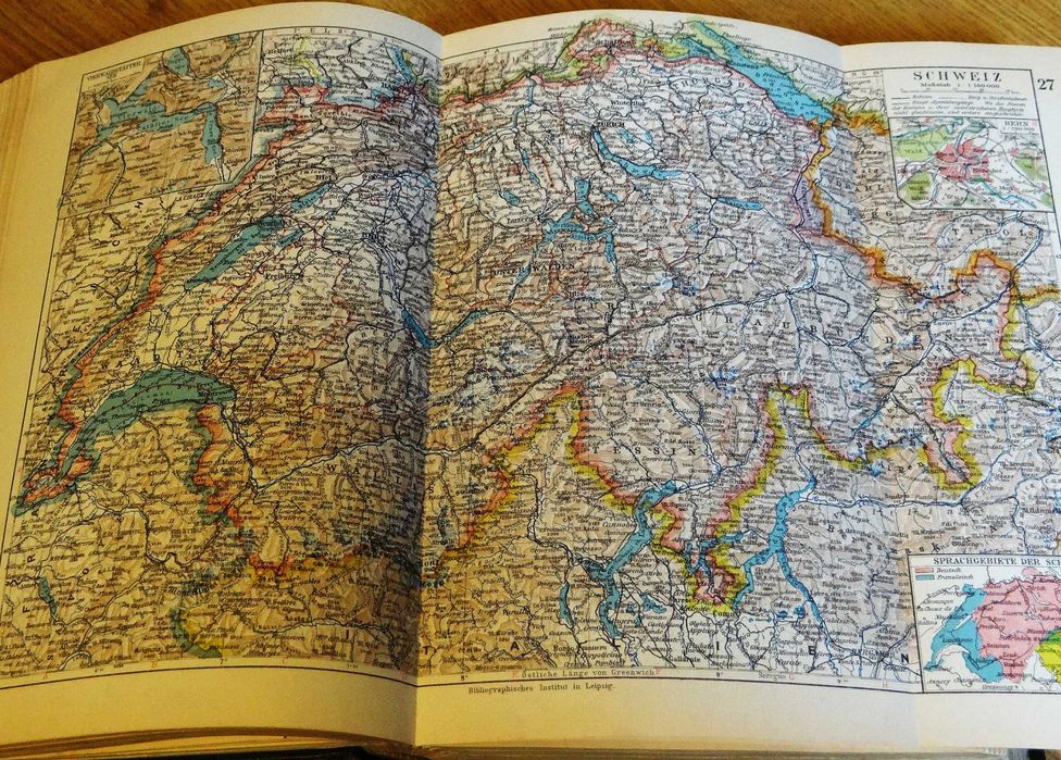 Meyers Geographischer Handatlas - 1928 r