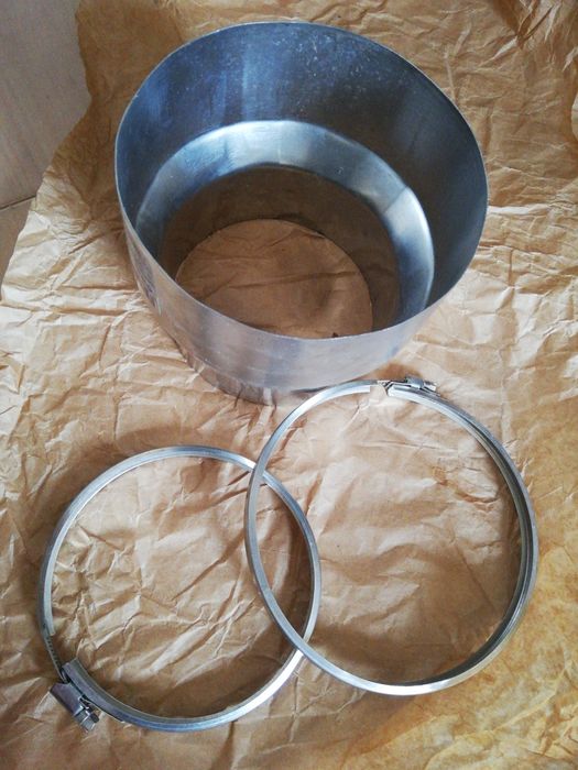 Redução de tubo INOX 150mm para 125 mm NOVA