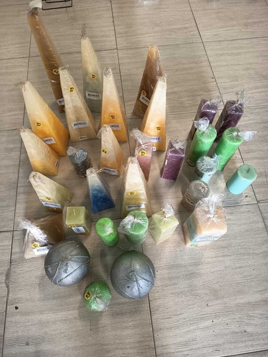 lote de velas e incensos