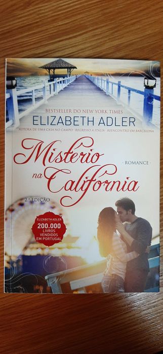 Livro "Mistério na Califórnia" (Elizabeth Adler)