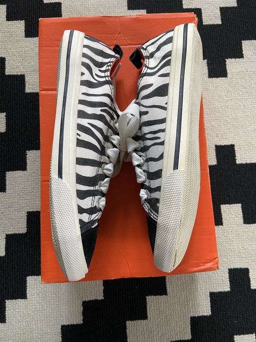 Blue boxi trampki buty sportowe przed kostkę print zebra 36