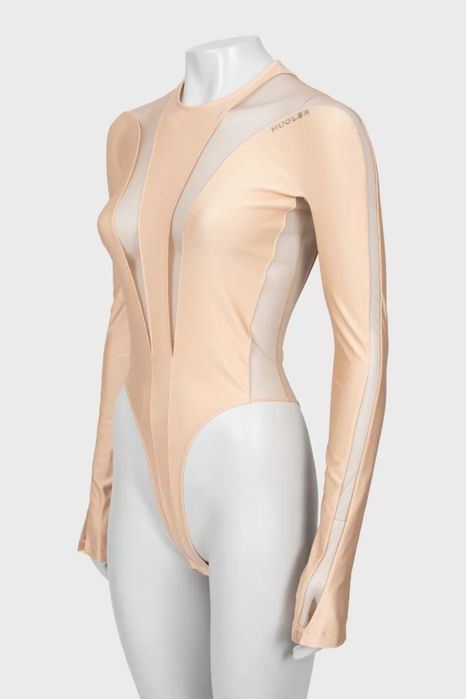 Бежевий боді Mugler