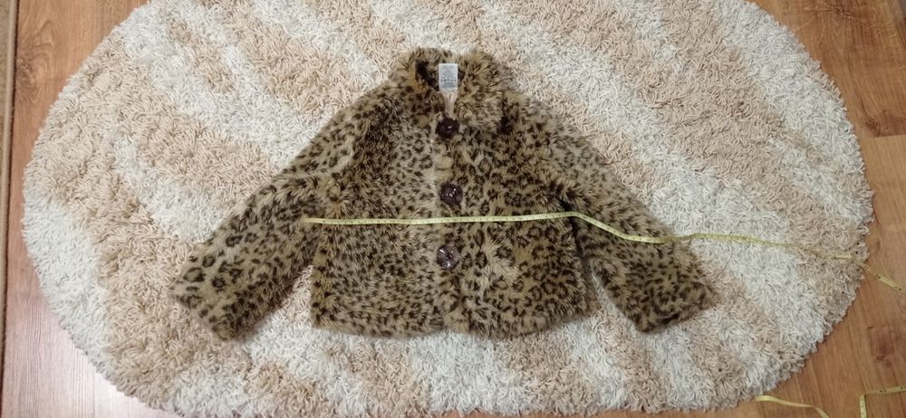 Леопардовий полушубок 5-6 років 116 см
