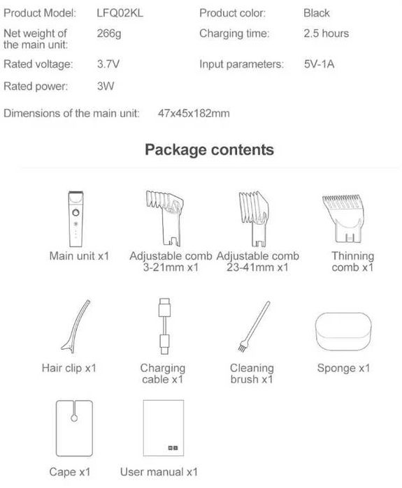 MIJIA Aparador de barba e cabelo » NOVO!