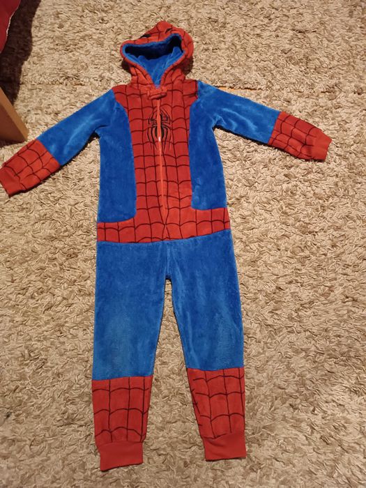 Kombinezon pajac przebranie piżama Marvel SPIDERMAN na 7/8 lat