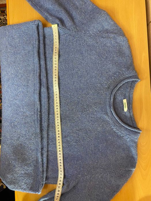 Джемпер Waschbär Німеччина із органічної вовни блакитний 44/46