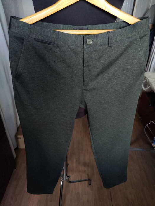 Джинсы (chino Martinique France w36 stretch dark green.