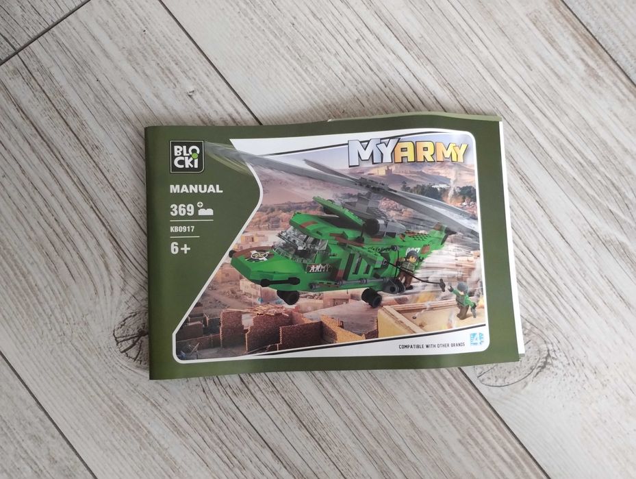 Klocki Blocki MyArmy Helikopter Wojskowy