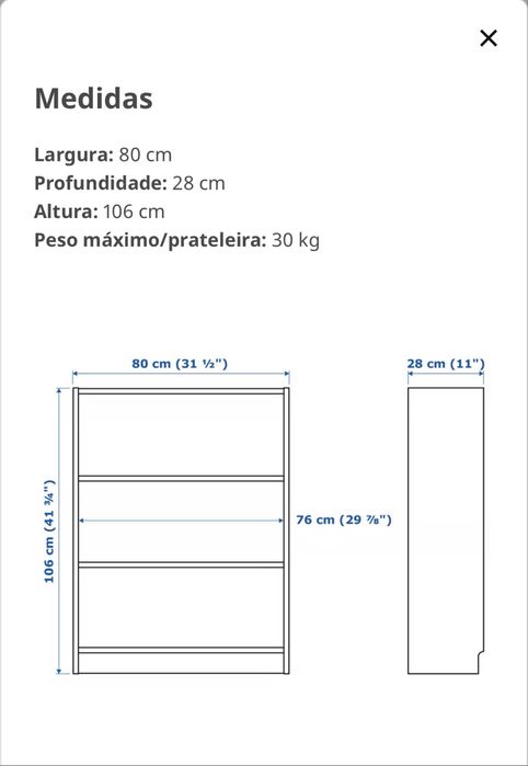 Estante IKEA BILLY com portas