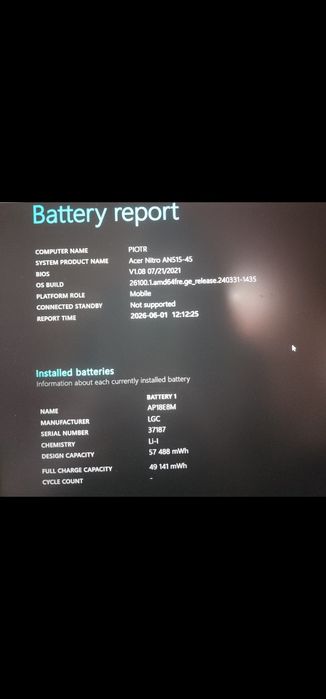 Acer Nitro 5 AN 515 - 45 15.6 inch 512GB, AMD Ryzen 5, RTX 3060, 20 RAM