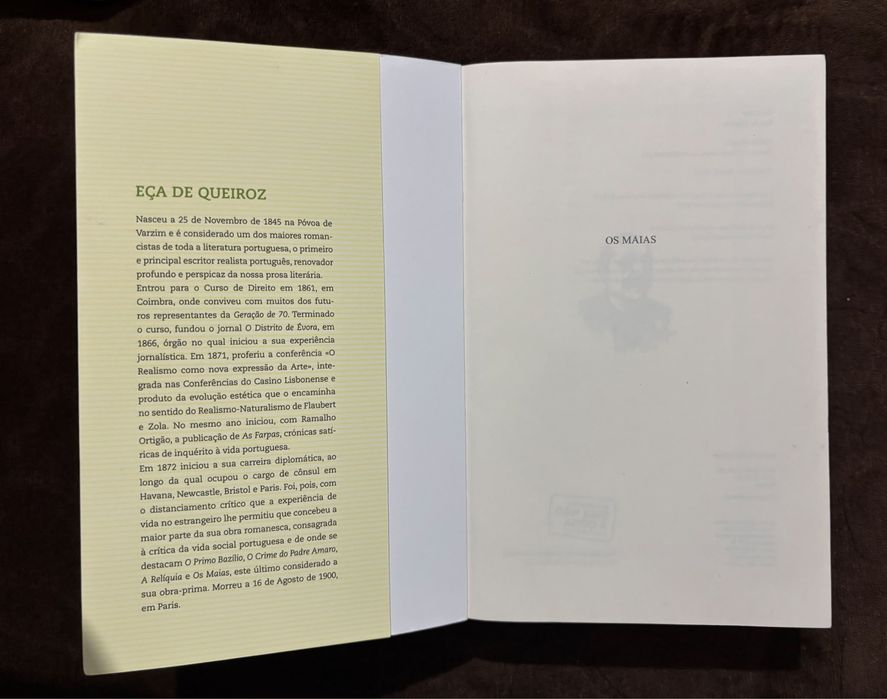 Livro Os Mais de Eça Queiros
