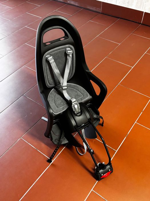 Cadeira de bicicleta infantil Polisport Gruvi – Preta – Fixação no quadro