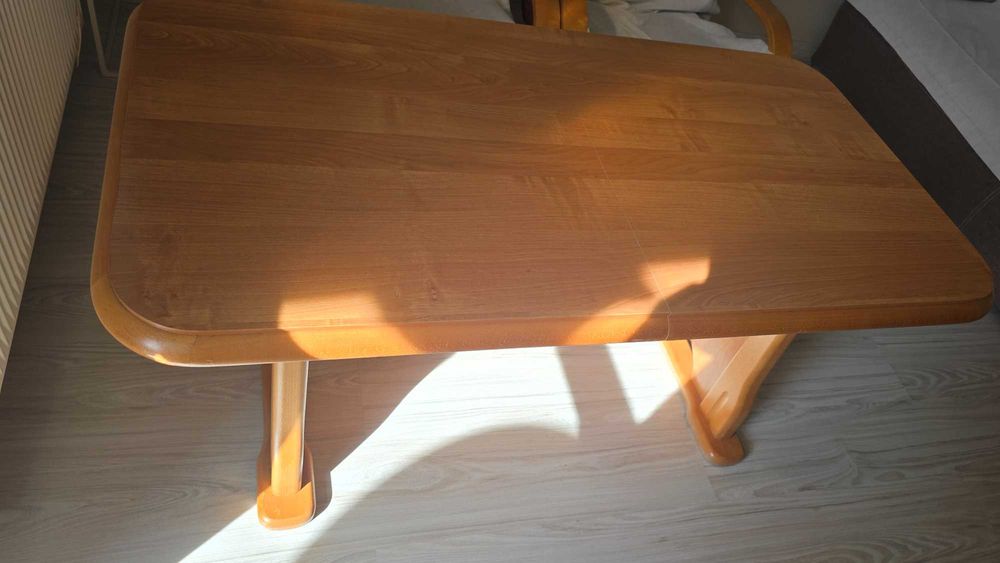 Ława stolik drewniany rozkladany +gratis 2 fotele