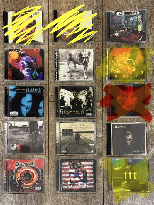 Продам CD. Alice In Chains, Limp Bizkit, Korn Nu Metal