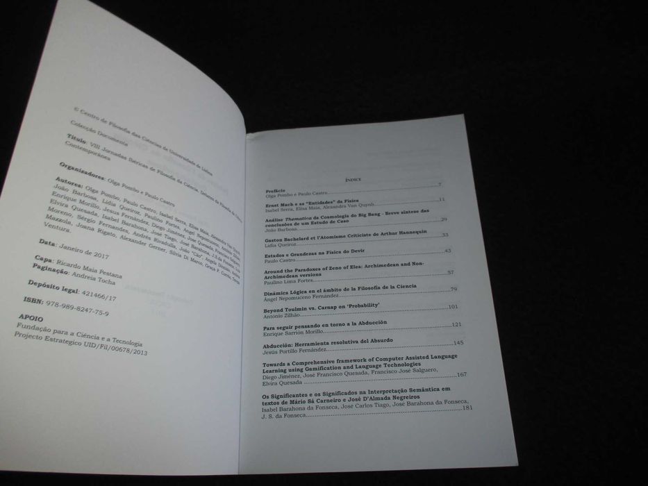 Livro ​Debates da Filosofia da Ciência Contemporânea Olga Pombo