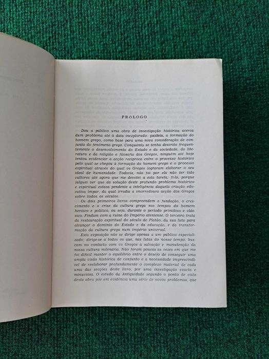 Paideia - A Formação do Homem Grego - Werner Jaeger