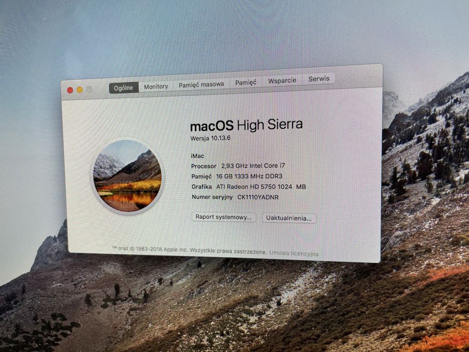 iMac 28 Intel core i7 2,93GHz 4TB/16 gb RAM