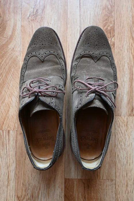 Buty męskie Berwick 1707 Derby 5544 Janus Rame Dainite Sole EU 44,5