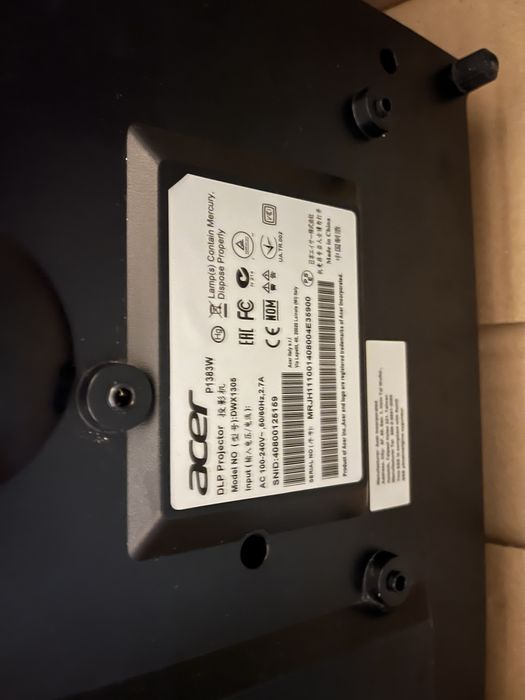 Projektor Acer P1387W dwx1305