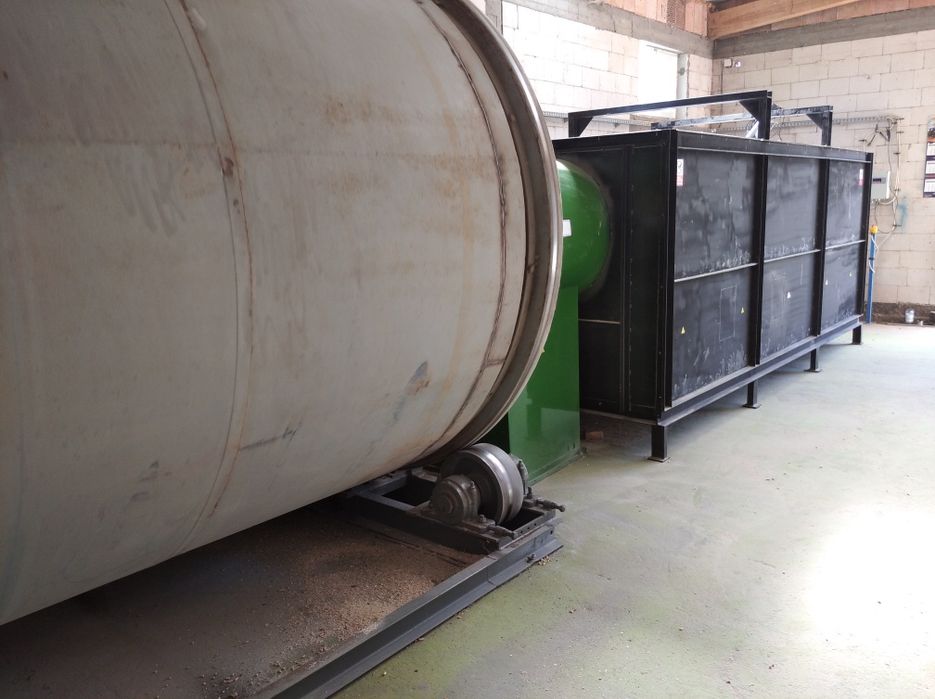 Suszarnia bębnowa trocin linia do suszenia