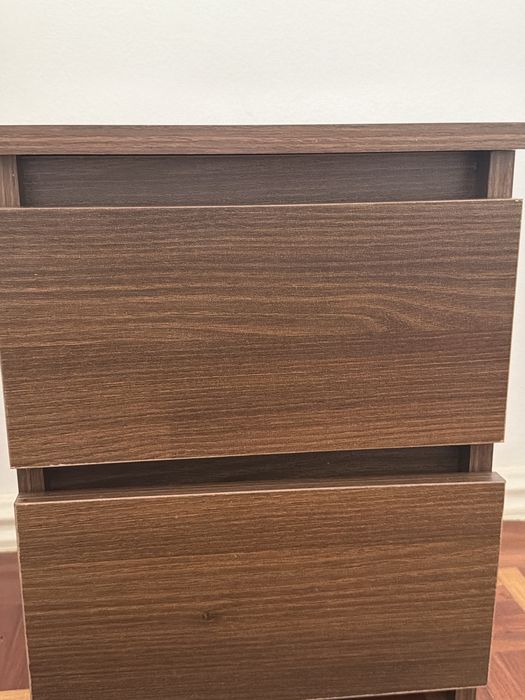Mesa cabeceira castanho nogueira