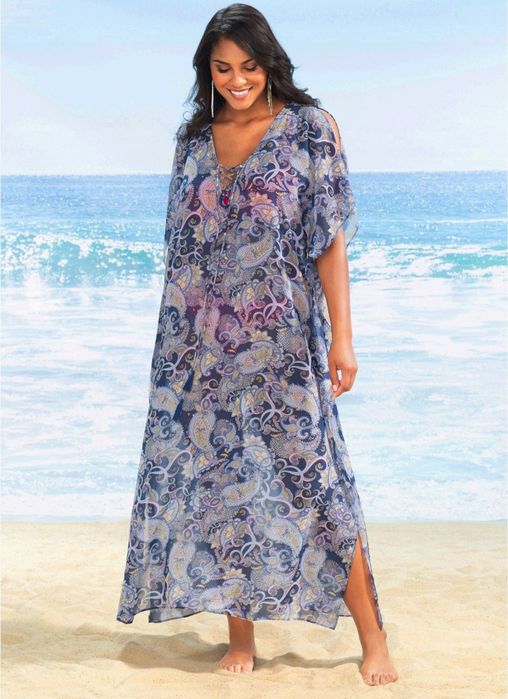 Довга пляжна туніка . Р 56-58 нова