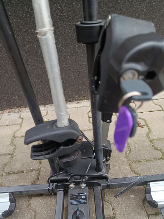 Bagażnik rowerowy BOSAL na hak 2 Rowery ELEKTRYCZNE 60kg rynna 143cm na koła