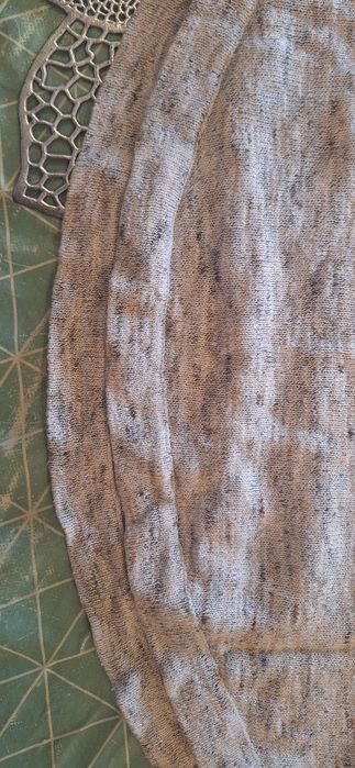 Camisola malha finaZARA Women Beige Melange Short Sleeve