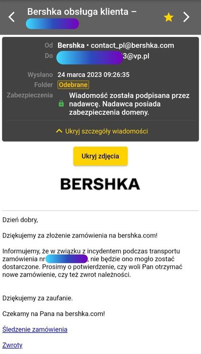 Płaszcz męski Bershka