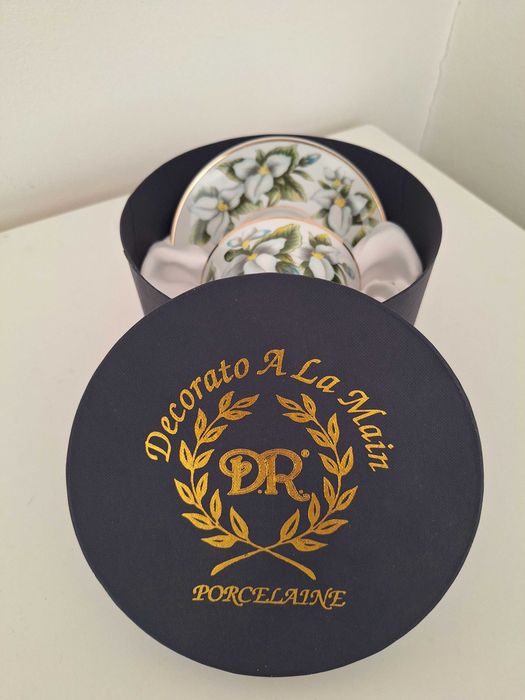 Chávena de Coleção com Pires Porcelana