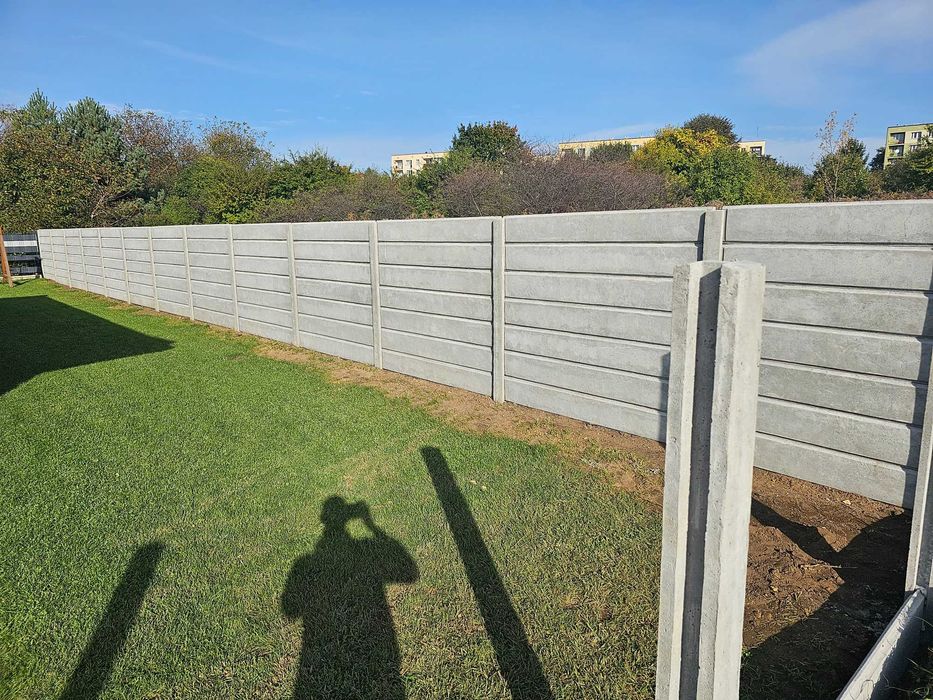 Ogrodzenie betonowe/palisadowe, płot PRODUCENT transport HDS