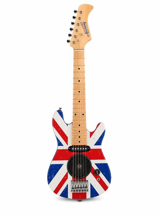 Gitara elektryczna dla dzieci Academy of Music Union Jack 30 cali sprawna
