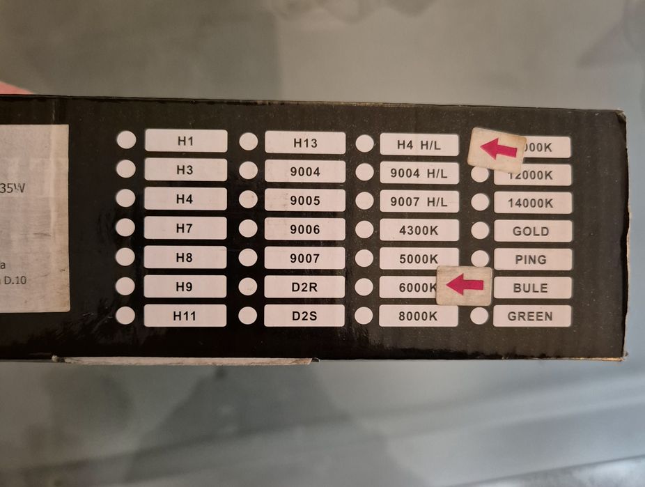 Vendo lâmpadas xénon H4 (Novas)