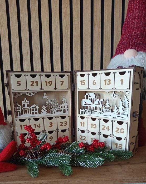 Kalendarz adwentowy Walizka/Paczka z Bieguna Północnego