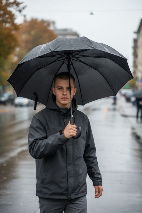 +Подарунок Нова  якісна чоловіча парасоля   FLAGMAN