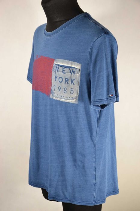 TOMMY HILFIGER New York 1985 Koszulka Męska L Oryginał Bawełna Tshirt