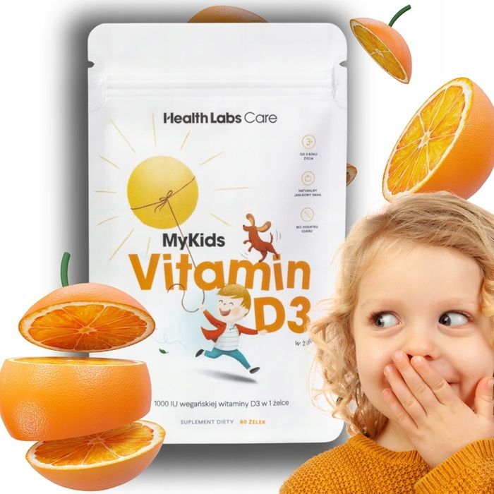 health labs care mykids vitamin d3 w żelkach witamina d3 60 żelek odporność