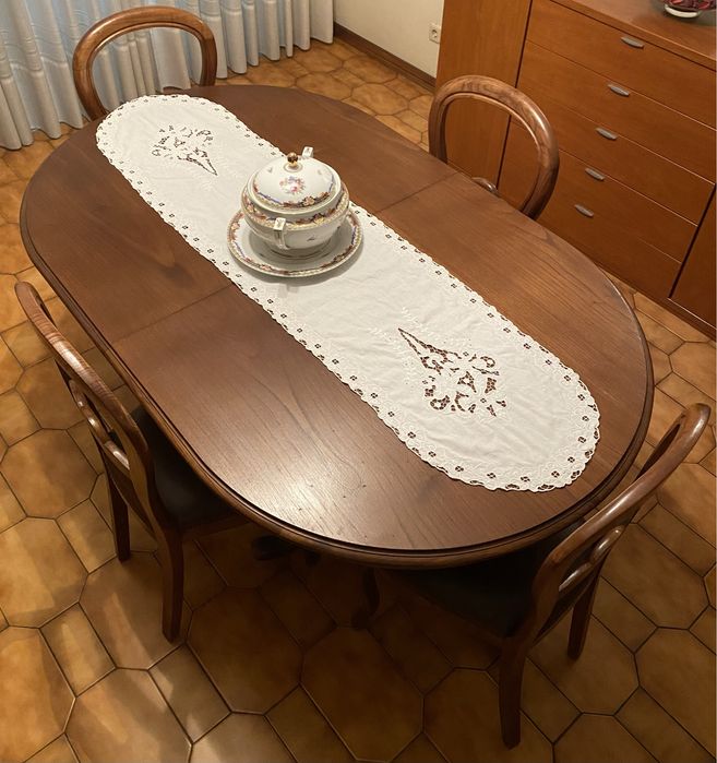 Mesa+sala+%2B+4+cadeiras+%2B+Movel+sala+%28tudo+em+madeira+maci%C3%A7a%2964739422100866121