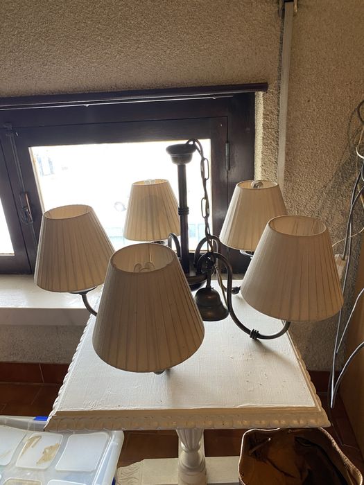 Candeeiro com abajur