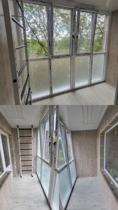 Обшивка балконов,балкони під ключ.Вікна.УютПласт. Кривий Ріг.