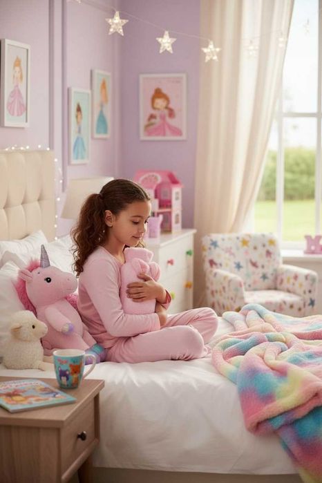 KOC TĘCZOWY 190×200 KOCYK RAINBOW Prezent na święta dla dziewczynki