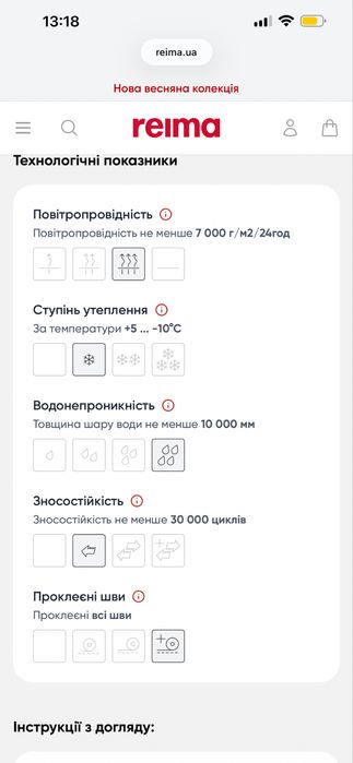 Штани Reima Reimatec Tiksi на підтяжках 86 розмір зимові